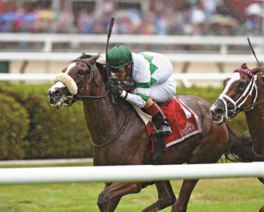 Time and Motion wins the Lake Placid (gr. II) at Saratoga.