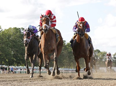 Unbridled Mo #6 with Paco Lopez riding won the 2016 Monmouth Oaks