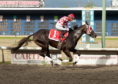 Sorryaboutnothing wins the 2016 British Columbia Derby
