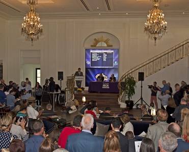 Draw for Distaff and Classic
Works at Santa Anita in preparation for 2016 Breeders' Cup on Oct. 31, 2016, in Arcadia, CA.