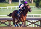 Masochistic worked six furlongs in 1:12 3/5 Oct. 6