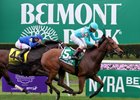 Lady Eli gets the victory in the Flower Bowl Stakes <br><a target="blank" href="http://photos.bloodhorse.com/AtTheRaces-1/At-the-Races-2016/i-BFpFLFb">Order This Photo</a>