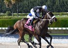 R Angel Katelyn wins the Juvenile Filly Sprint by a half-length over Wildcat Kate