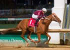 Caption:
Gun Runner with Florent Geroux wins Clark Handicap (gr. I) on Nov. 25, 2016, at Churchill Downs.