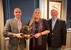 Jeff Lowe, of Team Valor, Margaret Ransom, and Team Valor chief executive officer Barry Irwin.