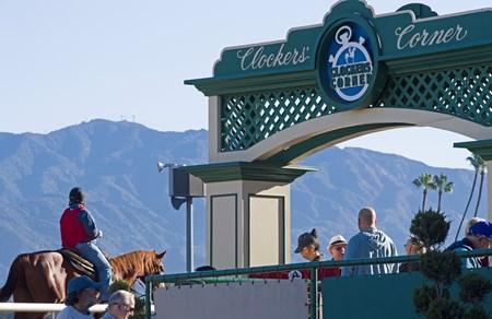 Morning scenes at Santa Anita in preparation for 2016 Breeders' Cup on Nov. 2, 2016, in Arcadia, CA.