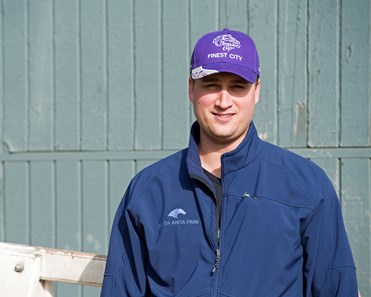 Ian Kruljac
Works at Santa Anita in preparation for 2016 Breeders' Cup on Nov. 1, 2016, in Arcadia, CA.