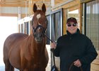 Trainer D. Wayne Lukas visits Charismatic Dec. 4 at Old Friends.
