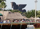 A large crowd turned out for the first Pegasus World Cup Invitational Stakes