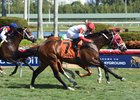 Kitten's Cat takes the Feb. 4 Kitten's Joy Stakes at Gulfstream
