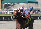 Favorable Outcome wins the 2017 Swale Stakes