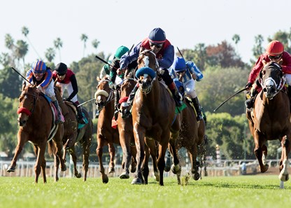 Miss Sunset wins the 2017 Sweet Life Stakes