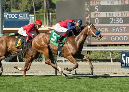 Miss Sunset wins the 2017 Sweet Life Stakes