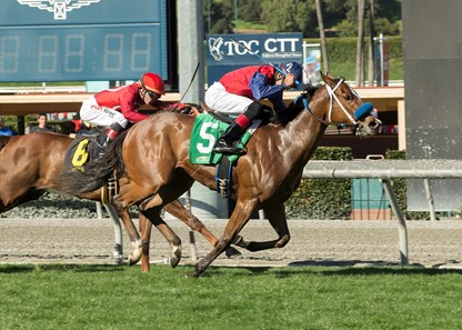 Miss Sunset wins the 2017 Sweet Life Stakes