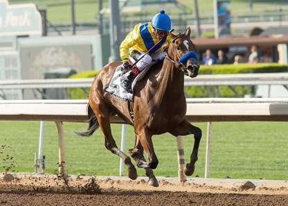 Vale Dori wins the 2017 Santa Margarita Stakes