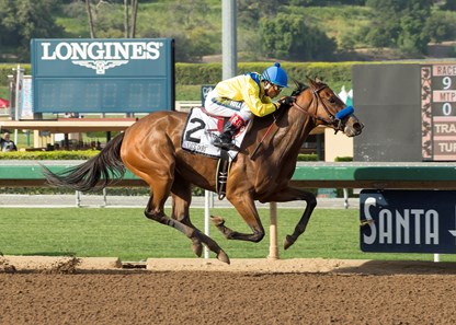 Vale Dori wins the 2017 Santa Margarita Stakes