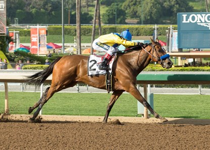 Vale Dori wins the 2017 Santa Margarita Stakes