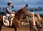 Gunnevera wins the Xpressbet Fountain of Youth Stakes (G2) at Gulfstream Park on March 4; 2017