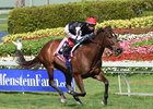 Celestine won the Sand Springs Stakes impressively in her season debut