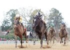 It Tiz Well (inside) fights on gamely to win the Honeybee Stakes