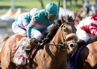 Gormley winning the Santa Anita Derby (G1)