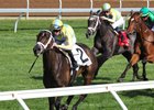 La Coronel winning the Appalachian Stakes (G3T) at Keeneland