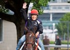 Tammy Fox returns from the track aboard Kentucky Derby contender J Boys Echo