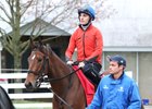 Valadorna heads to the track to train at Keeneland in early spring