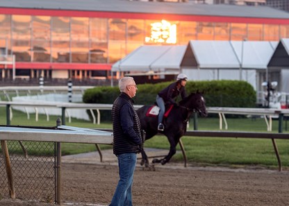 Todd Pletcher - 2017 Preakness Scene