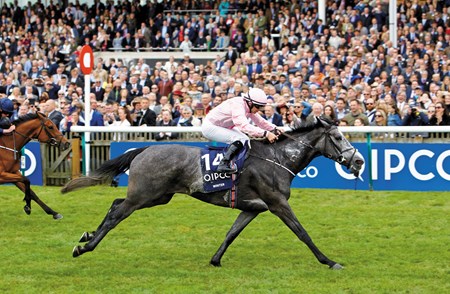 Winter and Wayne Lordan win the Qipco 1000 Guineas Stakes at Newmarket from Rhododendron. 7/5/2017 Pic Steve Davies/Racingfotos.com
THIS IMAGE IS SOURCED FROM AND MUST BE BYLINED "RACINGFOTOS.COM"