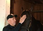 Todd Pletcher with Always Dreaming at Churchill Downs