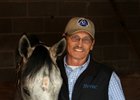 Wes Carter with the Into Mischief filly
