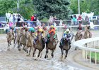 Always Dreaming en route to winning the 2017 Kentucky Derby