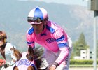 Ashleyluvssugar and Gary Stevens head to the winner's circle after the May 28 Charles Whittingham