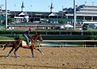 Irish War Cry gallops beneath the Twin Spires