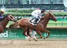 Therighttobeararms put in a hard-fought stretch battle to score her maiden victory