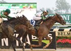 Highway Star takes a sloppy grade 2 Ruffian Stakes in May at Belmont