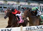 Weekend Hideaway holds on in the Commentator Stakes