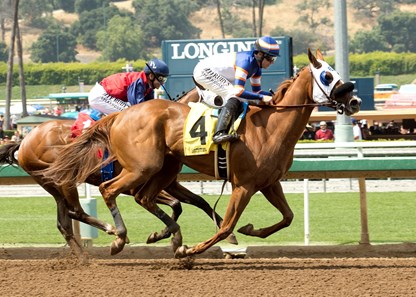 S Y Sky wins the Melair Stakes
