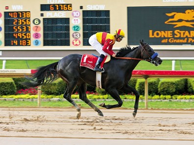 Danzing Candy; Mike Smith, Lone Star Park Handicap, G3, Lone Star Park, May 28 2017
