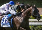 Calumet Farm's Bal a Bali and jockey Mike Smith win the Grade I, $400,000 Shoemaker Mile, Saturday, June 3, 2017 at Santa Anita Park, Arcadia CA.