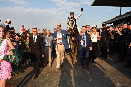 Tapwrit; Jose Ortiz; Todd Pletcher; Belmont Stakes; Winner's Circle; Belmont Park; June 10 2017