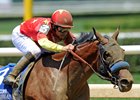 Abel Tasman, Mike Smith up, on her way to winning the G1 Acorn