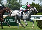 Disco Partner scorched the inner turf course in the Jaipur Invitational Stakes (G3T) in a world-record 1:05.67 for six furlongs