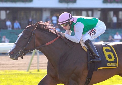 Grand Jete #6 with Joe Bravo riding wins the 2017 Grade III Eatontown Stakes