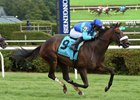 Miss Ella wins the July 24 Caress Stakes at Saratoga