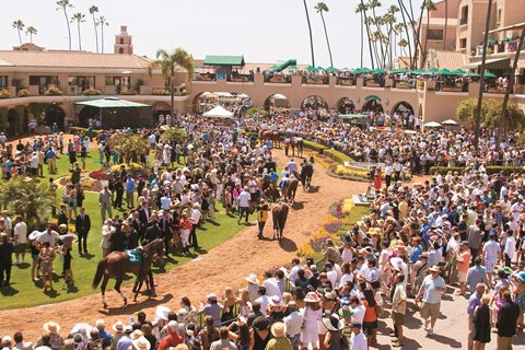 The Del Mar paddock will be packed for the Pacific Classic Aug. 19