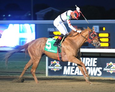 Dreamin with Ramon Vazquez wins the Saylorville at Prairie Meadows on July 6, 2017. July 6, 2017 in , Iowa.