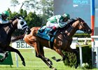 Apple Betty with John Velazquez wins the River Memories at Belmont Park July 9
