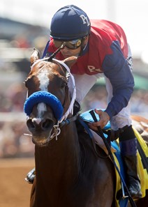 Miss Sunset wins the 2017 Fleet Treat Stakes